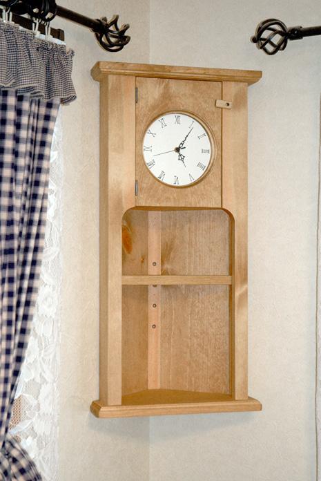 時計付き棚